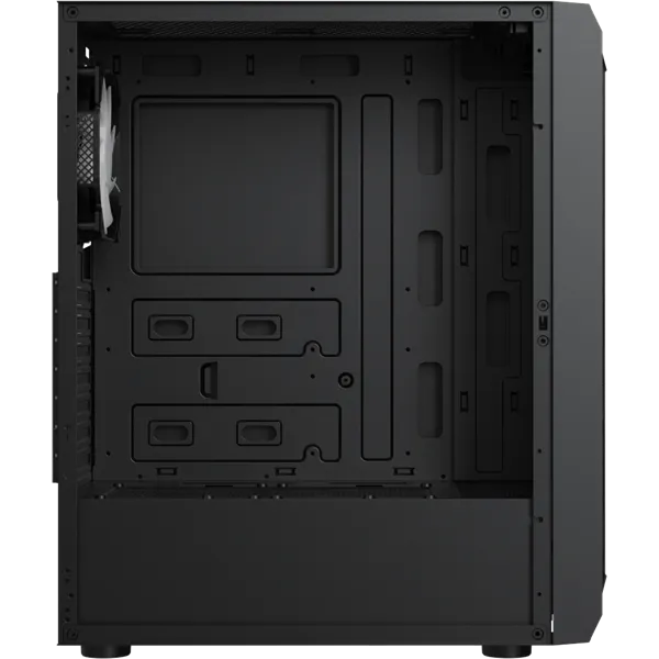 Formula Számítógépház - Air Power G1 Plus Black (fekete, ablakos, 6x12cm venti, mATX, 1xUSB3.0, 1xUSB2.0, 1xType-C) - Image 5