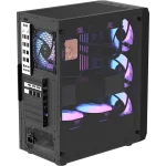 Formula Számítógépház - Air Power G1 Plus Black (fekete, ablakos, 6x12cm venti, mATX, 1xUSB3.0, 1xUSB2.0, 1xType-C) - Image 2