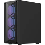 Formula Számítógépház - Air Power G1 Plus Black (fekete, ablakos, 6x12cm venti, mATX, 1xUSB3.0, 1xUSB2.0, 1xType-C)