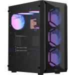 Formula Számítógépház - Air Power G1 Plus Black (fekete, ablakos, 6x12cm venti, mATX, 1xUSB3.0, 1xUSB2.0, 1xType-C) - Image 4