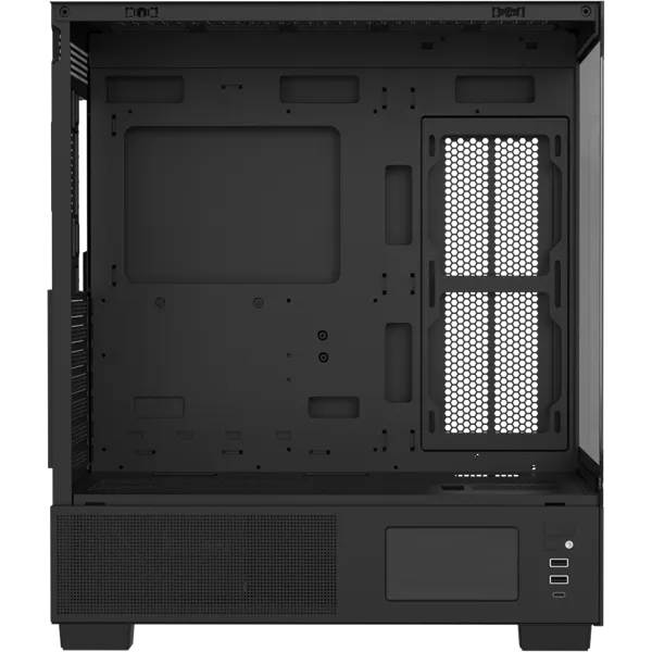 Formula Számítógépház - Crystal E1 FLOE Black (fekete, ablakos, ATX, 2xUSB3.0, 1xType-C) - Image 4