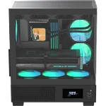 Formula Számítógépház - Crystal E1 FLOE Black (fekete, ablakos, ATX, 2xUSB3.0, 1xType-C) - Image 3