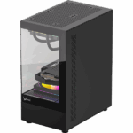 Formula Számítógépház - Crystal Z1CM Black (fekete, ablakos, mATX, 1xUSB3.0, 1xType-C)