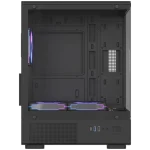 Formula Számítógépház - Crystal Z1CM Plus Black AR V2 (fekete, ablakos, mATX,3x12 cm venti,1xUSB2.0, 1xUSB3.0, 1xType-C) - Image 2