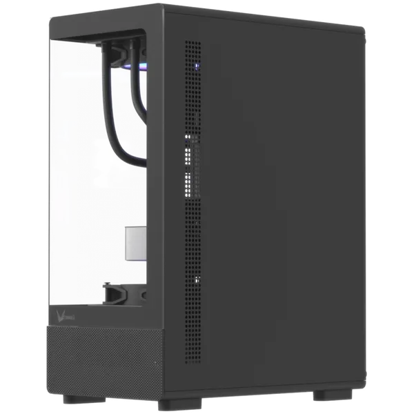 Formula Számítógépház - Crystal Z1CM Plus Black AR V2 (fekete, ablakos, mATX,3x12 cm venti,1xUSB2.0, 1xUSB3.0, 1xType-C) - Image 4