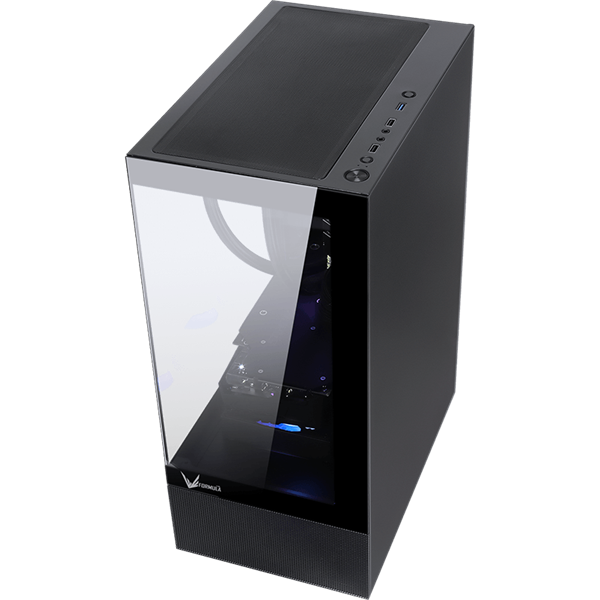 Formula Számítógépház - Crystal Z1+ Black ARGB (fekete, ablakos, 3x12cm venti, ATX, 1xUSB3.0, 1xUSB2.0) - Image 2
