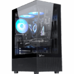 Formula Számítógépház - Crystal Z1+ Black ARGB (fekete, ablakos, 3x12cm venti, ATX, 1xUSB3.0, 1xUSB2.0)