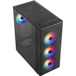 Formula Számítógépház - FG-06 AR (fekete, ablakos, 4x12cm ARGB venti, mATX, 1xUSB3.0, 2xUSB2.0) - Image 4
