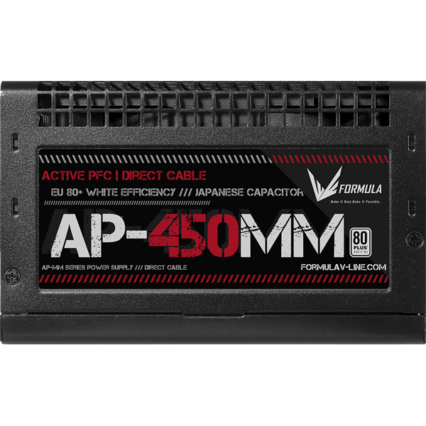 Formula Tápegység 450W - AP-450MM (80 Plus, Aktív PFC, 12cm) - Image 2