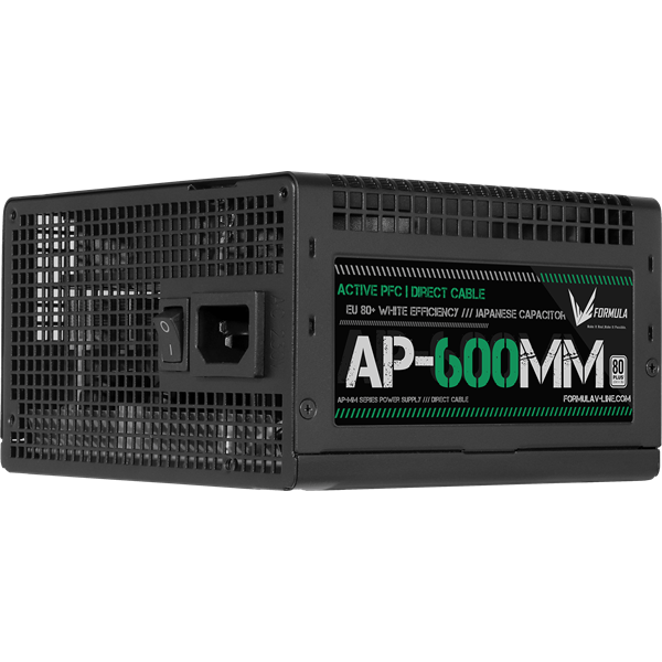 Formula Tápegység 600W - AP-600MM (80 Plus, Aktív PFC, 12cm) - Image 3