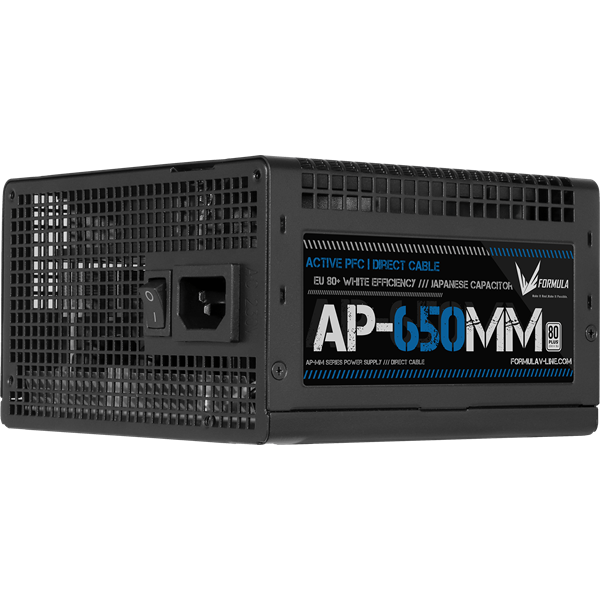 Formula Tápegység 650W - AP-650MM (80 Plus, Aktív PFC, 12cm) - Image 3