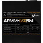 Formula Tápegység 650W - APMM-650BM (80 Plus Bronze, ATX3.1/PCIe 5.1, Aktív PFC, 14cm, Full Moduláris) - Image 2