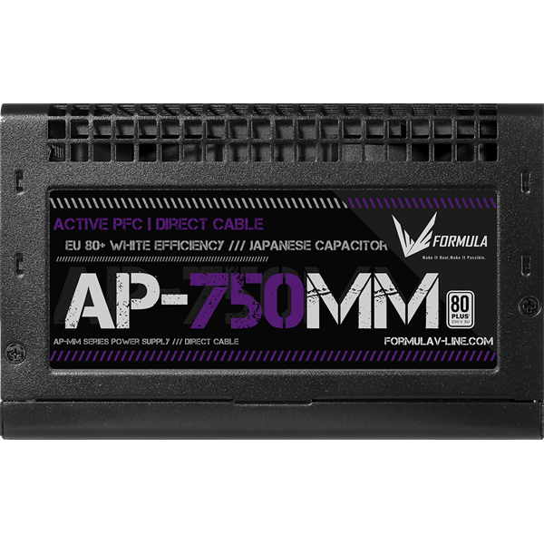 Formula Tápegység 750W - AP-750MM (80 Plus, Aktív PFC, 12cm)