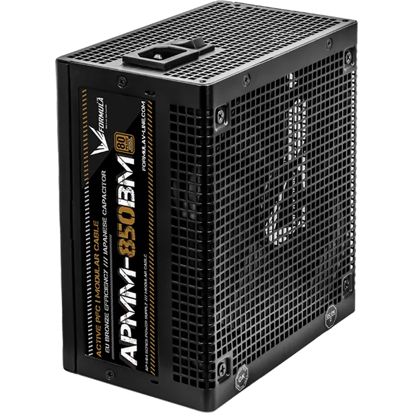 Formula Tápegység 850W - APMM-850BM (80 Plus Bronze, ATX3.1/PCIe 5.1, Aktív PFC, 14cm, Full Moduláris) - Image 4