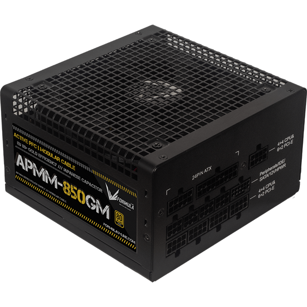 Formula_Tapegyseg_850W_-_APMM-850GM_80_Plus_Gold_ATX31PCIe_51_Aktiv_PFC_14cm_Full_Modularis-i478851.png Formula Tápegység 850W - APMM-850GM (80 Plus Gold, ATX3.1/PCIe 5.1, Aktív PFC, 14cm, Full Moduláris) - Image 1