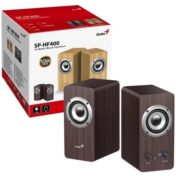 Genius_Hangszoro_20_-_SP-HF400_10W_Wood_Sotet_barna-i521923.webp Genius Hangszóró 2.0 - SP-HF400 (10W, Wood, Sötét barna) - Image 1
