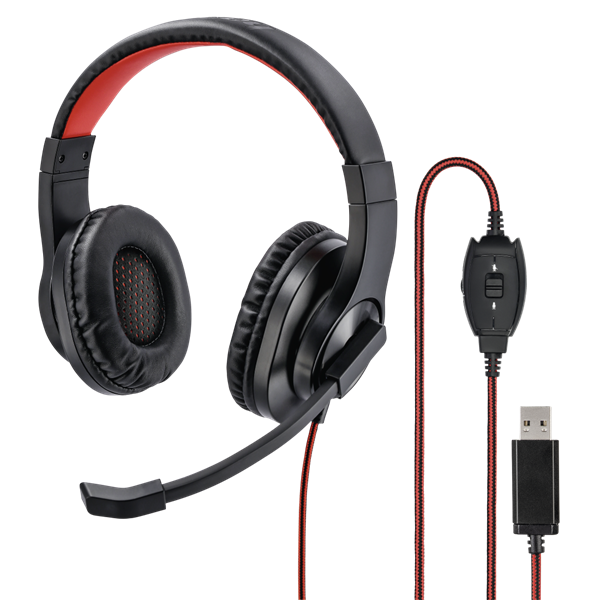 Hama HS-USB400 PC Headset Black