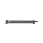 Hama USB HUB - 200145 (USB-C 9n1, 3xUSB 3.1, 2xUSB 2.0, 2xUSB-C, 1xHDMI, 1xLAN, 100W PD, szürke) - Image 2