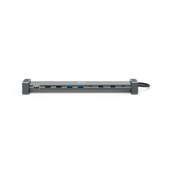Hama USB HUB - 200145 (USB-C 9n1, 3xUSB 3.1, 2xUSB 2.0, 2xUSB-C, 1xHDMI, 1xLAN, 100W PD, szürke) - Image 2