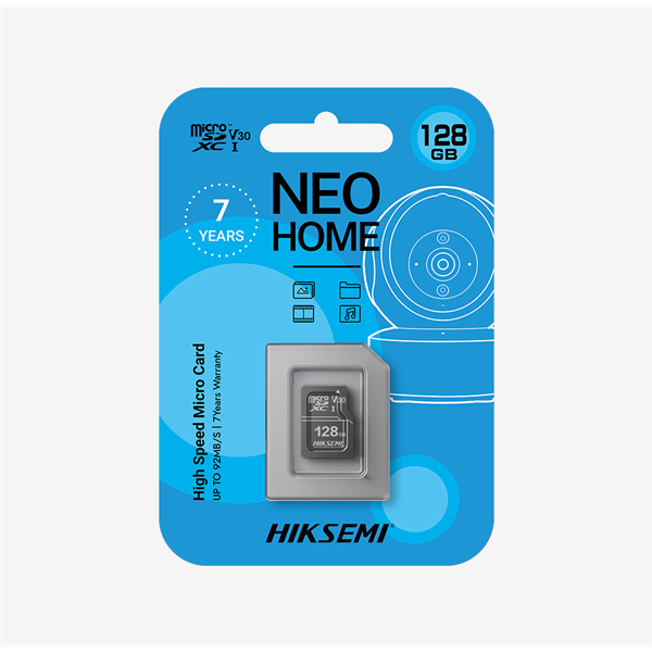 Hikvision HIKSEMI MicroSD kártya - NEO HOME 256GB microSDXC™, Class 10 and UHS-I, 3D NAND (adapter nélkül) - Image 1