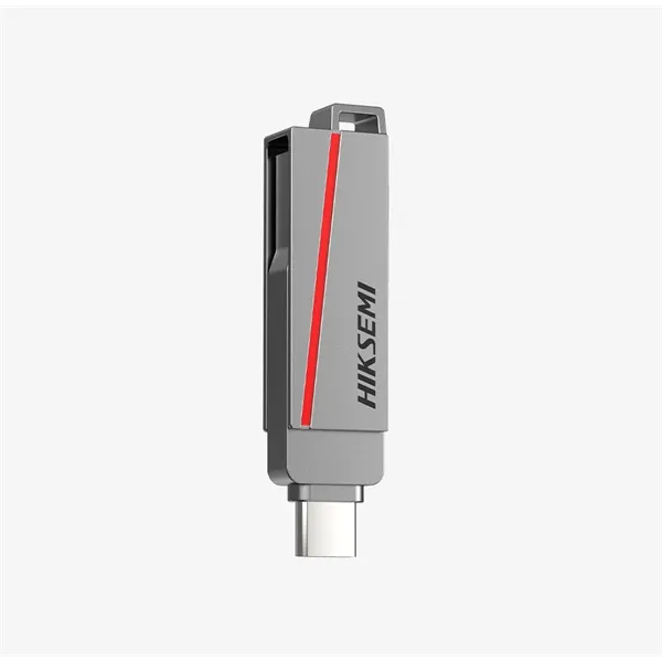 Hikvision HIKSEMI Pendrive - Dual Slim, 64GB, USB3.2 - Type-C, Ezüst - Image 2