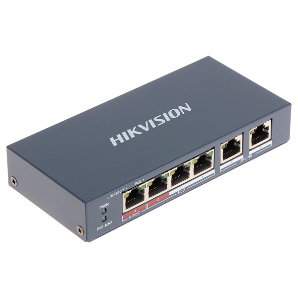 Hikvision_Switch_PoE_-_DS-3E0106HP-E_4_port_100Mbps_60W_2xRJ45_100Mbps-i262851.jpg Hikvision Switch PoE - DS-3E0106HP-E (4 port 100Mbps, 60W, 2xRJ45 100Mbps) - Image 1