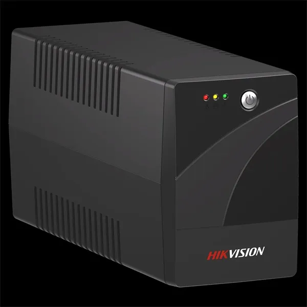 Hikvision Szünetmentes 600VA - DS-UPS600-R (2 Schuko, line-interaktív, fekete)