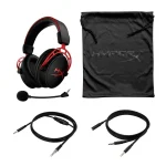 HyperX Fejhallgató - Cloud Alpha (Vezetékes, 3,5mm Jack, fekete/piros) - Image 4