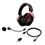 HyperX Fejhallgató - Cloud Alpha Wireless (Vezeték nélküli, USB, fekete/piros) - Image 5