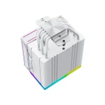 ID-Cooling CPU Cooler - FROZN A610 ARGB WHITE (29.9dB; max. 132,54 m3/h; 4pin, 4 db heatpipe, 12cm, A-RGB, PWM) - Image 5