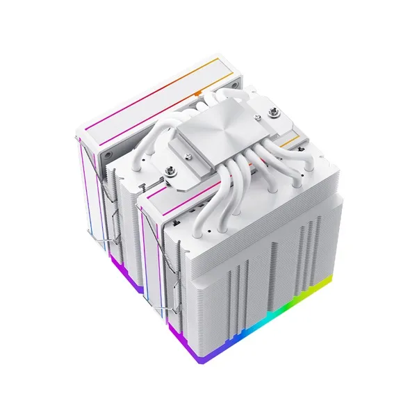 ID-Cooling CPU Cooler - FROZN A620 ARGB WHITE (29,9dB; max 132,52 m3/h; 4Pin csatlakozó, 6 db heatpipe, 2x12cm, PWM) - Image 4