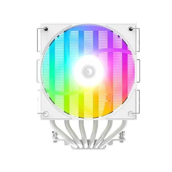ID-Cooling CPU Cooler - FROZN A620 PRO XE ARGB SNOW (27,2dB; max 98,54 m3/h; 4Pin csatlakozó, 6 db heatpipe, 2x12cm) - Image 3