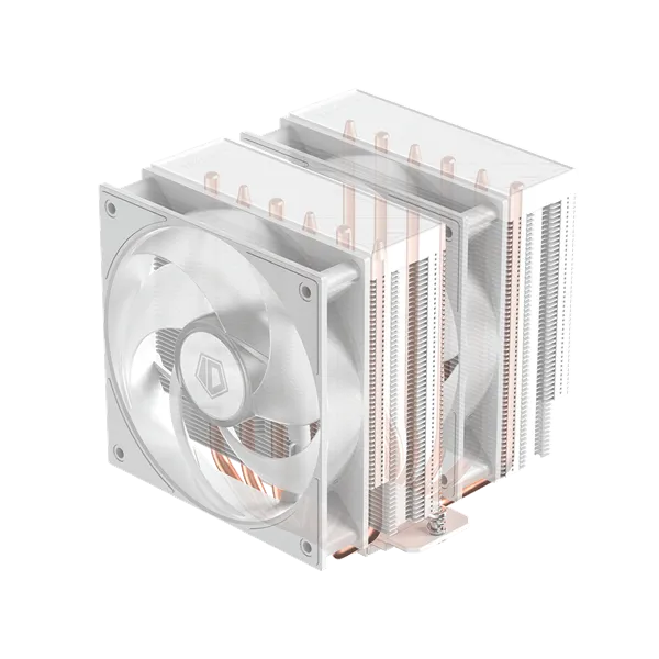 ID-Cooling CPU Cooler - FROZN A620 PRO XE ARGB SNOW (27,2dB; max 98,54 m3/h; 4Pin csatlakozó, 6 db heatpipe, 2x12cm) - Image 7
