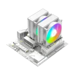 ID-Cooling CPU Cooler - FROZN A620 PRO XE ARGB SNOW (27,2dB; max 98,54 m3/h; 4Pin csatlakozó, 6 db heatpipe, 2x12cm) - Image 8