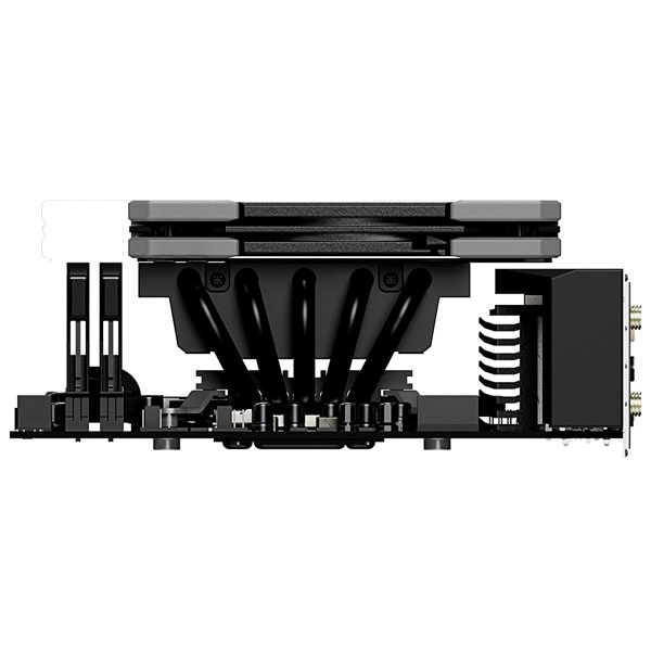 ID-Cooling CPU Cooler - IS-50X V3 (Low profile, 31.2dB; max. 92,76 m3/h; 4pin csatlakozó, 5 db heatpipe, 12cm, PWM) - Image 4