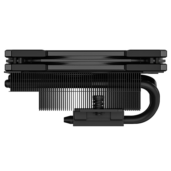 ID-Cooling CPU Cooler - IS-55 BLACK (Low profile, 31,2dB; max. 92,76 m3/h; 4pin csatlakozó, 5 db heatpipe, 12cm, PWM) - Image 2