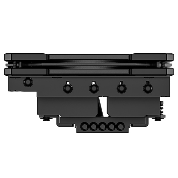 ID-Cooling CPU Cooler - IS-55 BLACK (Low profile, 31,2dB; max. 92,76 m3/h; 4pin csatlakozó, 5 db heatpipe, 12cm, PWM) - Image 3