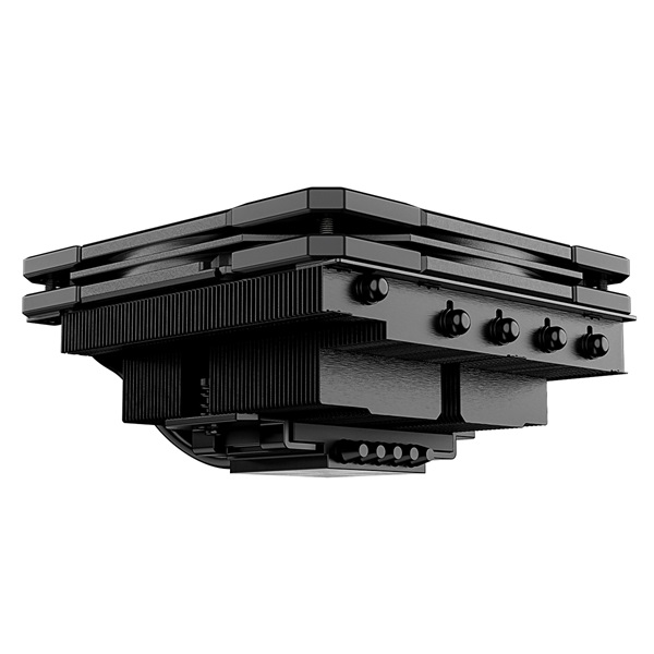 ID-Cooling CPU Cooler - IS-55 BLACK (Low profile, 31,2dB; max. 92,76 m3/h; 4pin csatlakozó, 5 db heatpipe, 12cm, PWM) - Image 4