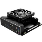 ID-Cooling CPU Cooler - IS-55 BLACK (Low profile, 31,2dB; max. 92,76 m3/h; 4pin csatlakozó, 5 db heatpipe, 12cm, PWM) - Image 6