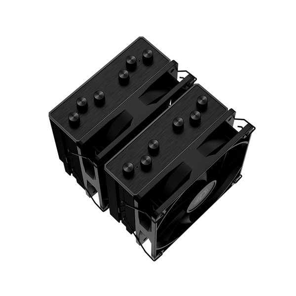 ID-Cooling CPU Cooler - SE-206-XT BLACK (15.2-35.2 dB; max 129,39 m3/h; 4Pin csatlakozó, 6 db heatpipe, 2x12cm, PWM) - Image 4