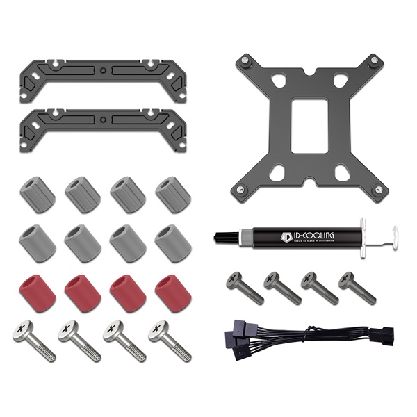 ID-Cooling CPU Cooler - SE-206-XT BLACK (15.2-35.2 dB; max 129,39 m3/h; 4Pin csatlakozó, 6 db heatpipe, 2x12cm, PWM) - Image 7