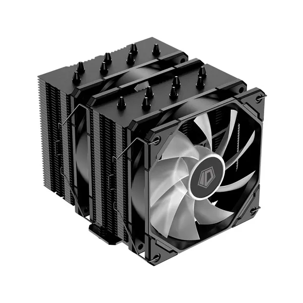 ID-Cooling CPU Cooler - SE-207-XT ARGB (30.5 dB; max 115,87 m3/h; 4Pin csatlakozó, 7 db heatpipe, 2x12cm, PWM) - Image 2