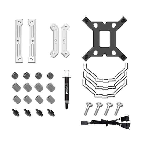 ID-Cooling CPU Cooler - SE-207-XT SLIM SNOW (15.2-35.2 dB; max 129,39 m3/h; 4Pin csatlakozó, 7 db heatpipe, 2x12cm, PWM) - Image 8