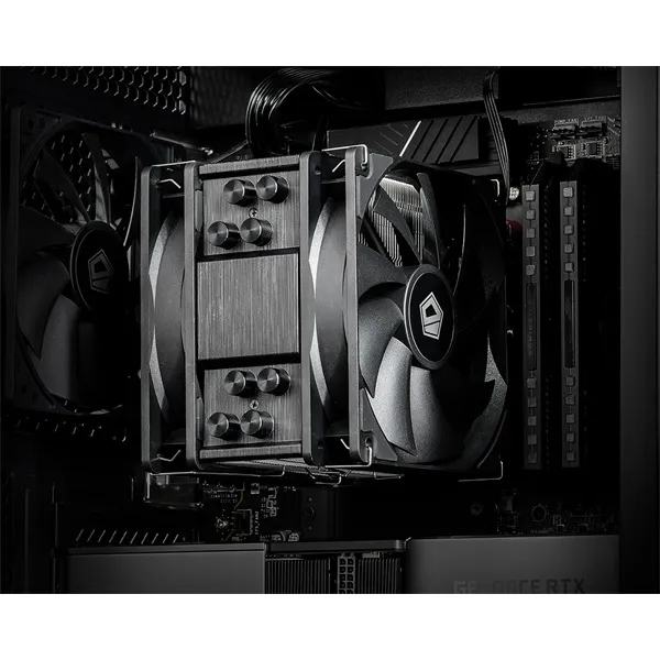 ID-Cooling CPU Cooler - SE-214-XT PLUS (35,2dB; max. 129,39 m3/h; 4pin, 4 db heatpipe, 2x12cm, PWM) - Image 6