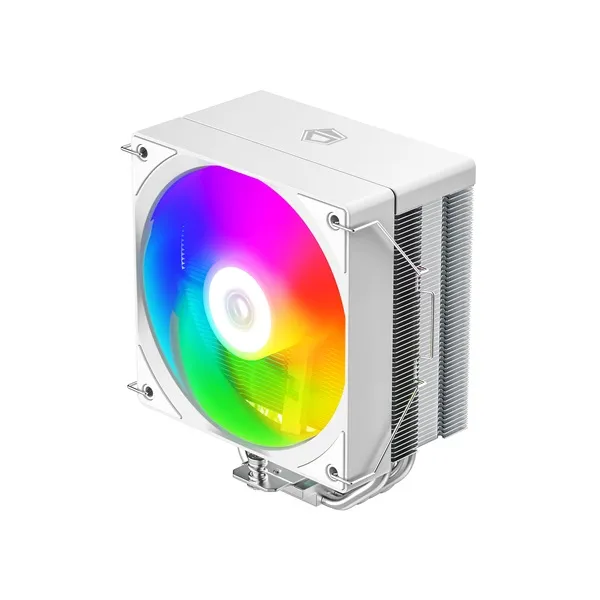 ID-Cooling CPU Cooler - SE-214-XT V2 ARGB WHITE (27,7dB; max. 98,54 m3/h; 4pin, 4 db heatpipe, 12cm, PWM, A-RGB, fehér) - Image 2