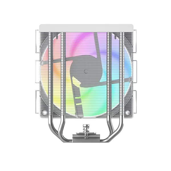 ID-Cooling CPU Cooler - SE-214-XT V2 ARGB WHITE (27,7dB; max. 98,54 m3/h; 4pin, 4 db heatpipe, 12cm, PWM, A-RGB, fehér) - Image 6