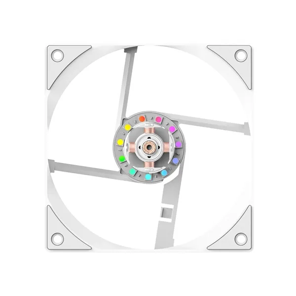 ID-Cooling CPU Cooler - SE-214-XT V2 ARGB WHITE (27,7dB; max. 98,54 m3/h; 4pin, 4 db heatpipe, 12cm, PWM, A-RGB, fehér) - Image 12