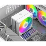 ID-Cooling CPU Cooler - SE-214-XT V2 ARGB WHITE (27,7dB; max. 98,54 m3/h; 4pin, 4 db heatpipe, 12cm, PWM, A-RGB, fehér) - Image 13