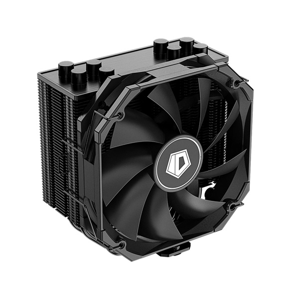 ID-Cooling CPU Cooler - SE-224-XTS MINI BLACK (31,5dB; max. 118,59 m3/h; 4pin csatlakozó, 4 db heatpipe, 12cm, PWM) - Image 1