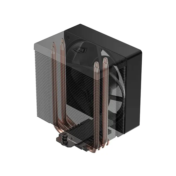 ID-Cooling CPU Cooler - SE-904-XT ARGB BLACK (29,1dB; max. 80,02 m3/h, 4pin csatlakozó, 3 db heatpipe, 9cm, PWM) - Image 8